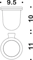 Набор Стакан Colombo Design Luna В0102.000 + Дозатор В9309.000 Набор Стакан Colombo Design Luna В0102.000 + Дозатор В9309.000