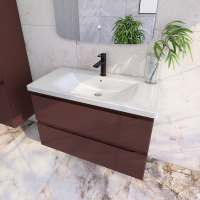 Тумба под раковину без столешницы Caprigo Forte 90 подвесная, шоколад