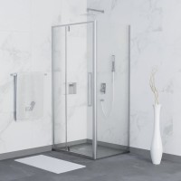 Душевой уголок RGW Stilvoll SV-03+80 см (119-122)x80x200 профиль хром, стекло прозрачное