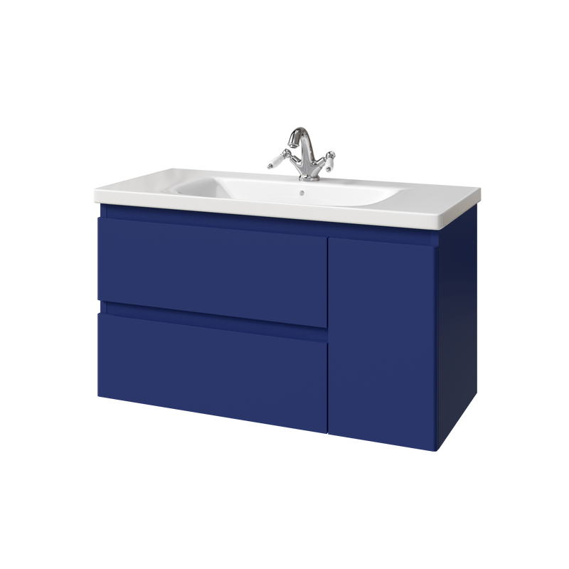 Тумба с раковиной Caprigo Forte 100 R подвесная, океания