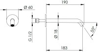 Излив Remer 91XL для ванны
