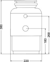 Комплект Мойка AQUATON Беллис 87 терракотовая + Измельчитель Emar