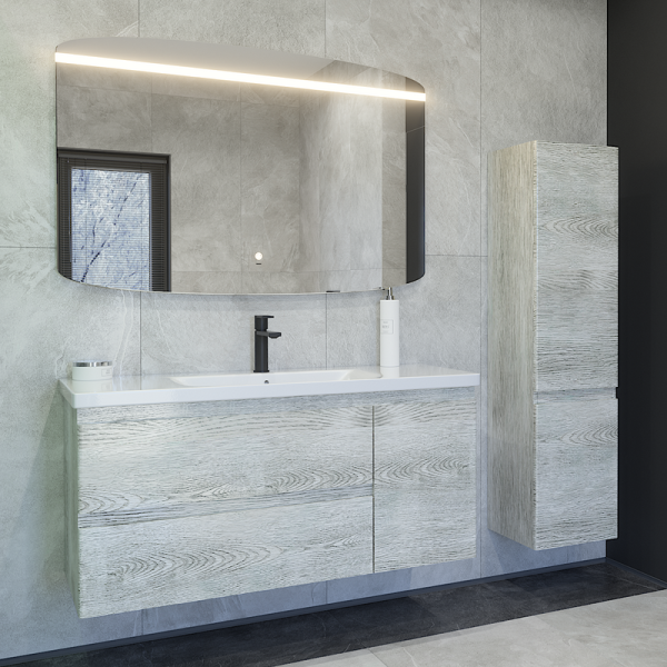 Мебель для ванной комнаты Caprigo Forte 120 R подвесная, белый клен