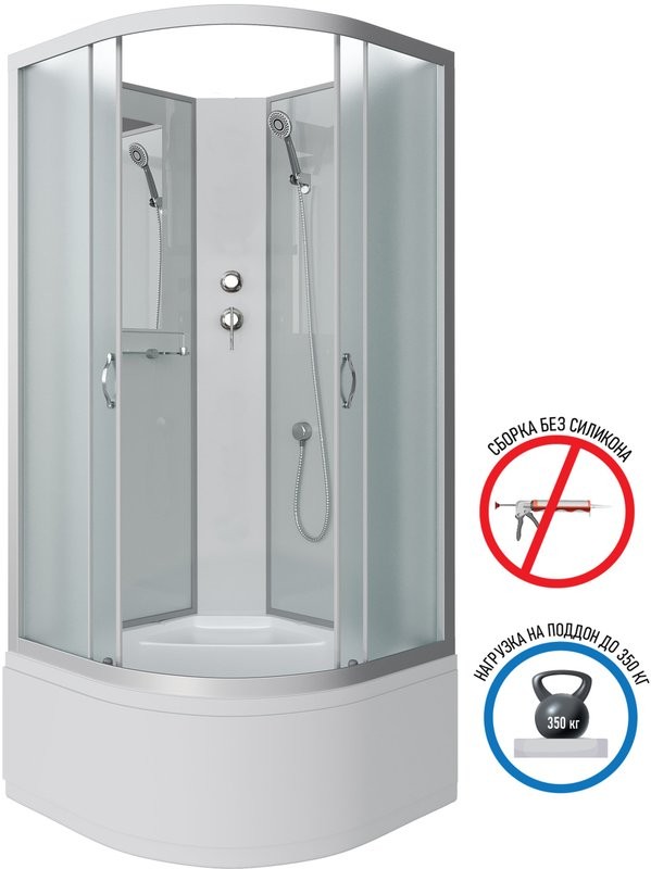 Душевая кабина Niagara Classic NG-2307-14BK 80x80 см