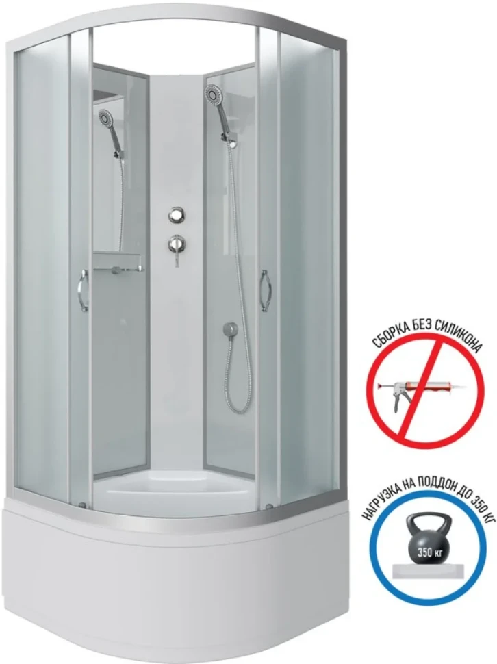 Душевая кабина Niagara Classic NG-2307-14BK 80x80 см