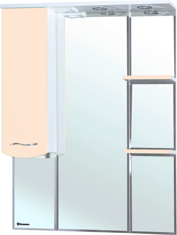 Зеркало Bellezza Мари L 85 белое, бежевое