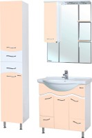 Зеркало Bellezza Мари L 85 белое, бежевое
