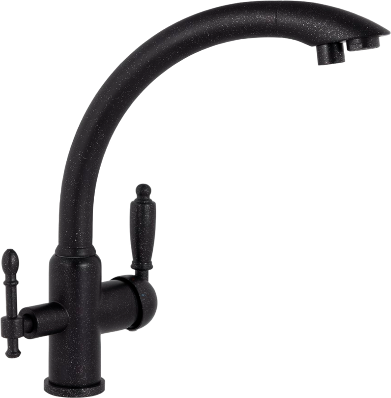 Смеситель для кухни Kaiser Vincent 31244-5 черный мрамор