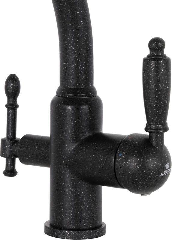 Смеситель для кухни Kaiser Vincent 31244-5 черный мрамор
