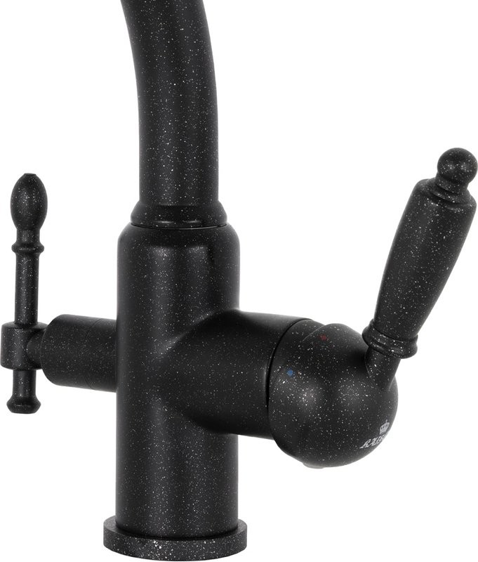 Смеситель для кухни Kaiser Vincent 31244-5 черный мрамор