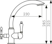 Смеситель для кухни Kaiser Vincent 31244-5 черный мрамор Смеситель для кухни Kaiser Vincent 31244-5 черный мрамор