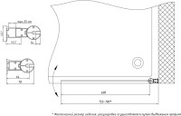 Шторка на ванну Vegas Glass EV 76 09 01 R профиль золото, стекло прозрачное