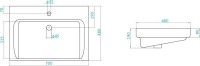 Мебель для ванной комнаты AQUATON Америна Н 70 темно-коричневая