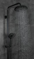 Душевая стойка Gappo G90 G2490-6 с термостатом, черная