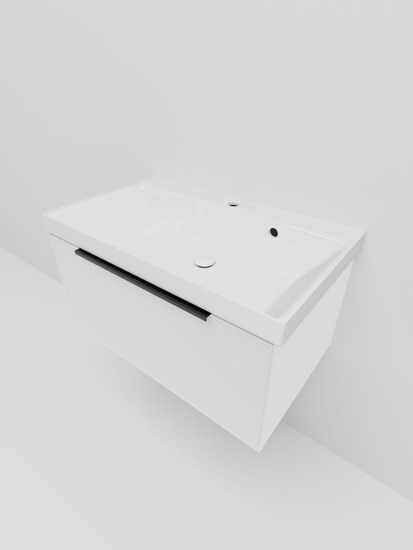 Тумба под раковину La Fenice SIMPLA Bianco белая 80 см