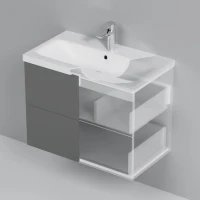 Мебель для ванной комнаты AM.PM Gem 75 графит матовый, подвесная