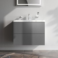 Мебель для ванной комнаты AM.PM Gem 75 графит матовый, подвесная