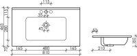 Мебельная раковина Ceramicanova Element CN7005 80