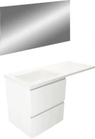 Мебель для ванной комнаты Эстет Dallas Luxe 120 L подвесная, 2 ящика, зеркало DIWO Элиста