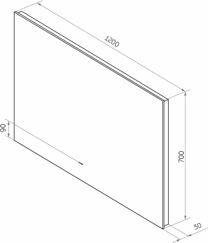 Мебель для ванной комнаты Эстет Dallas Luxe 120 L подвесная, 2 ящика, зеркало DIWO Элиста