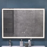 Зеркало Vigo Geometry Step 100 с подсветкой и антизапотевателем Зеркало Vigo Geometry Step 100 с подсветкой и антизапотевателем