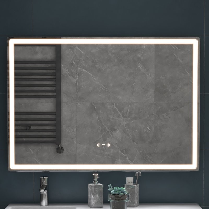 Зеркало Vigo Geometry Step 100 с подсветкой и антизапотевателем