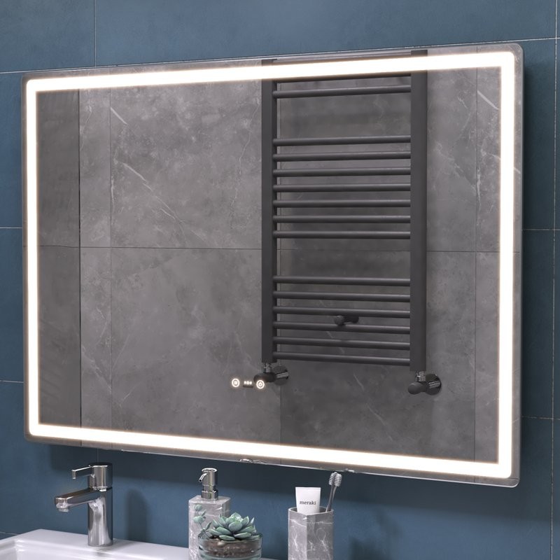 Зеркало Vigo Geometry Step 100 с подсветкой и антизапотевателем