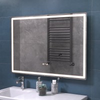 Зеркало Vigo Geometry Step 100 с подсветкой и антизапотевателем Зеркало Vigo Geometry Step 100 с подсветкой и антизапотевателем