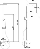 Душевая стойка Abber Daheim AF8216G золото