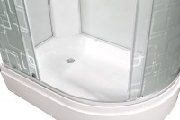 Душевая кабина DTO D EM2712LLED+GM профиль хром, стекло матовое с узором