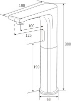 Смеситель для раковины beWash Photocell BWAM0BH856 сенсорный, хром
