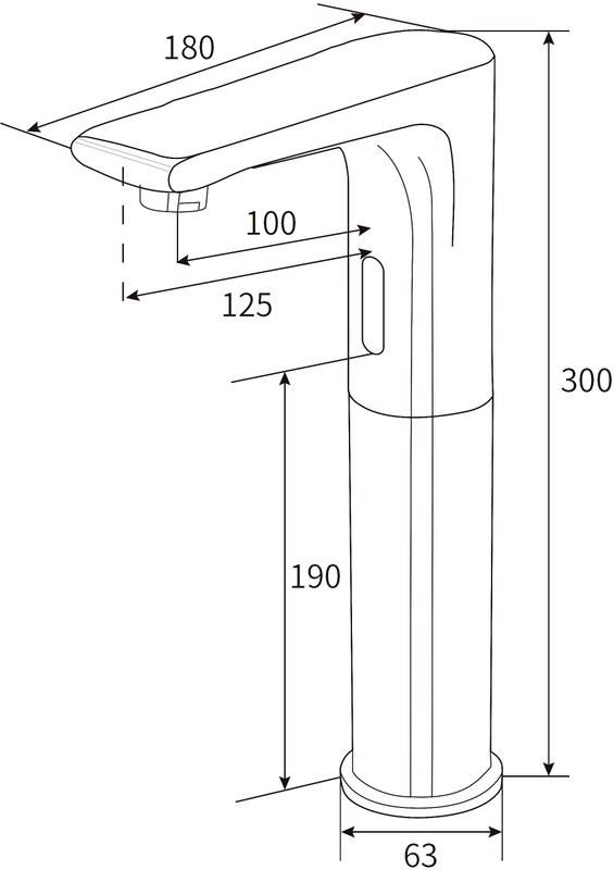 Смеситель для раковины beWash Photocell BWAM0BH856 сенсорный, хром