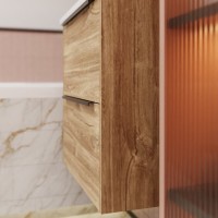 Тумба с раковиной La Fenice Tesoro 60 дуб канзас коричневый