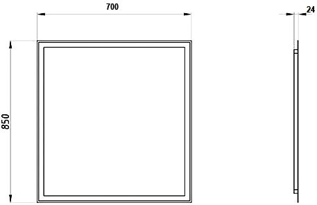 Зеркало ASB-Mebel Марика 70