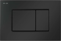 Комплект Унитаз подвесной AM.PM Spirit V2.0 FlashClean с микролифтом, белый + Инсталляция ProC I012707.0238 с кнопкой смыва ProC S, чёрная матовая