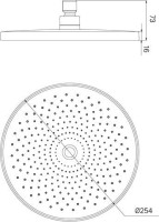 Верхний душ IDDIS Optima Home OPH25BPi64 черный матовый