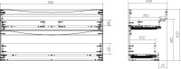 Тумба с раковиной BelBagno Marino H60 bianco lucido, 120 см