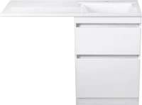 Тумба с раковиной Style Line Даллас 120 Люкс Plus напольная, белая R
