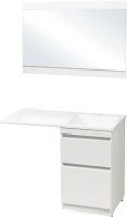 Тумба с раковиной Style Line Даллас 120 Люкс Plus напольная, белая R
