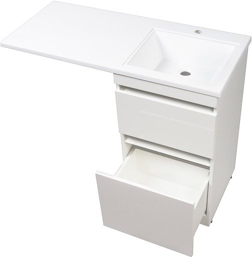 Тумба с раковиной Style Line Даллас 120 Люкс Plus напольная, белая R