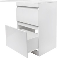 Тумба с раковиной Style Line Даллас 120 Люкс Plus напольная, белая R