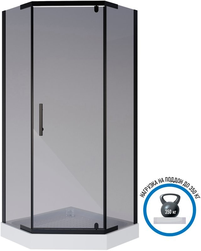 Душевой уголок Niagara Eco NG-010-14DT 100х100 см, стекло тонированное