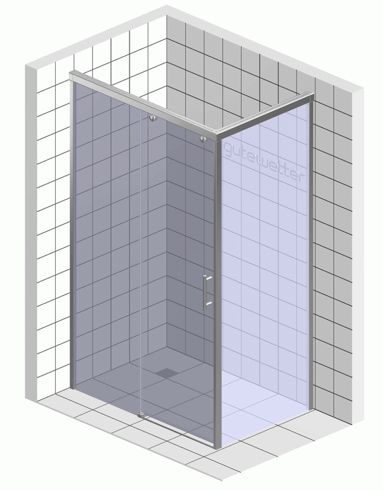 Душевой уголок Good Door Antares WTW+SP+SP 130х100 + очиститель для стекол