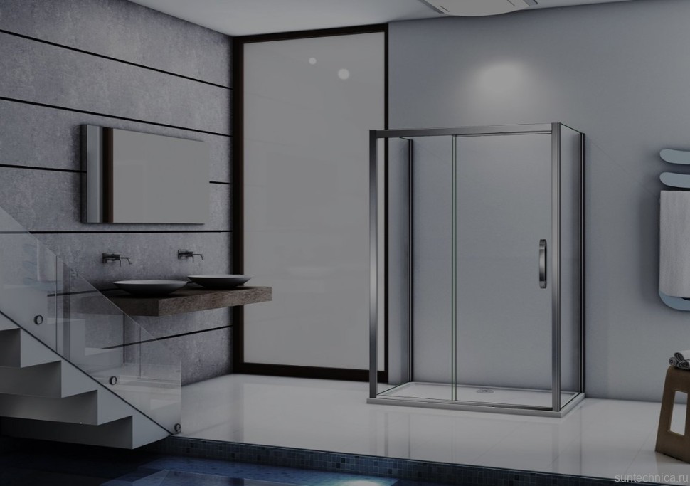 Душевой уголок Good Door Antares WTW+SP+SP 130х100 + очиститель для стекол