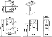 Мебель для ванной комнаты VitrA Root Flat 45 R белый глянец