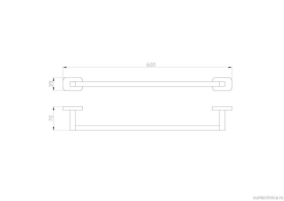 Держатель для полотенец Wonzon & Woghand Graffity WW-9312-BG брашированное золото
