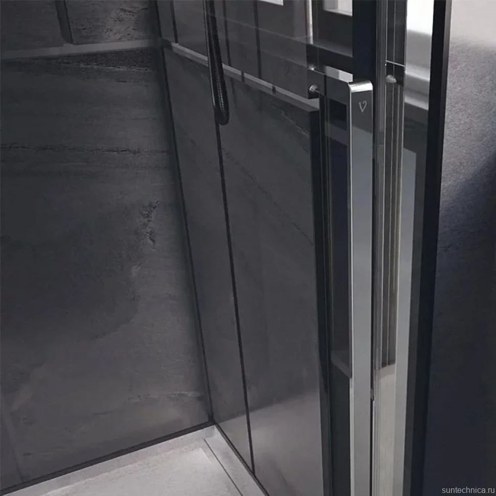 Душевой уголок Veconi Premium Trento PTC-SP-30CH 150x80, профиль хром, стекло прозрачное