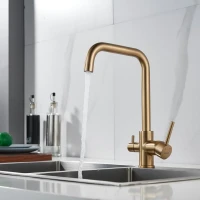 Смеситель для кухни Shevanik S228G золотой сатин Смеситель для кухни Shevanik S228G золотой сатин