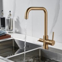 Смеситель для кухни Shevanik S228G золотой сатин