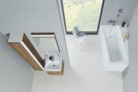 Акриловая ванна Ravak 10° L 160x95 см, угловая, левая, пристенная, белая, асимметричная, на ножках